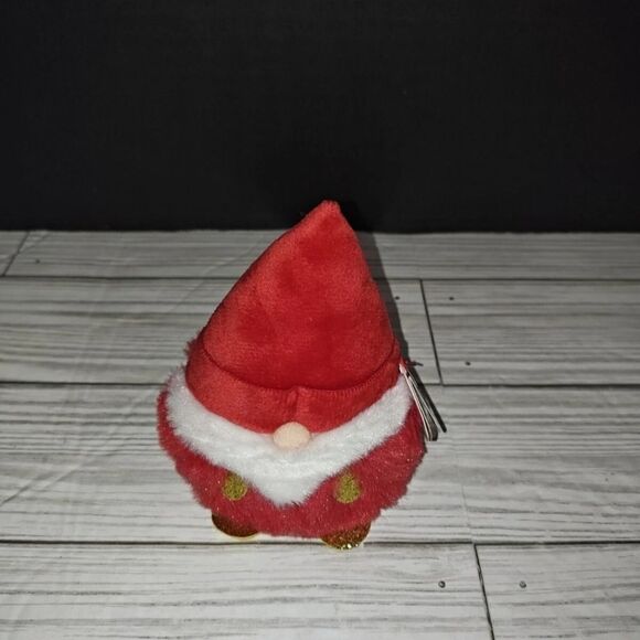 TY Puffies (Beanie Balls) Plush - GNORBIE The Christmas Gnome (4 inch) NEW 2022 - Picture 1 of 8